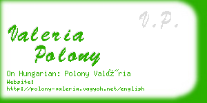 valeria polony business card